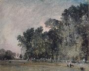 Landscape study:Scene in a park, John Constable